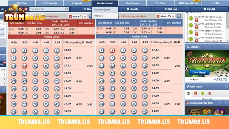 Number game Trum88 độc lạ nhưng không kém phần thú vị